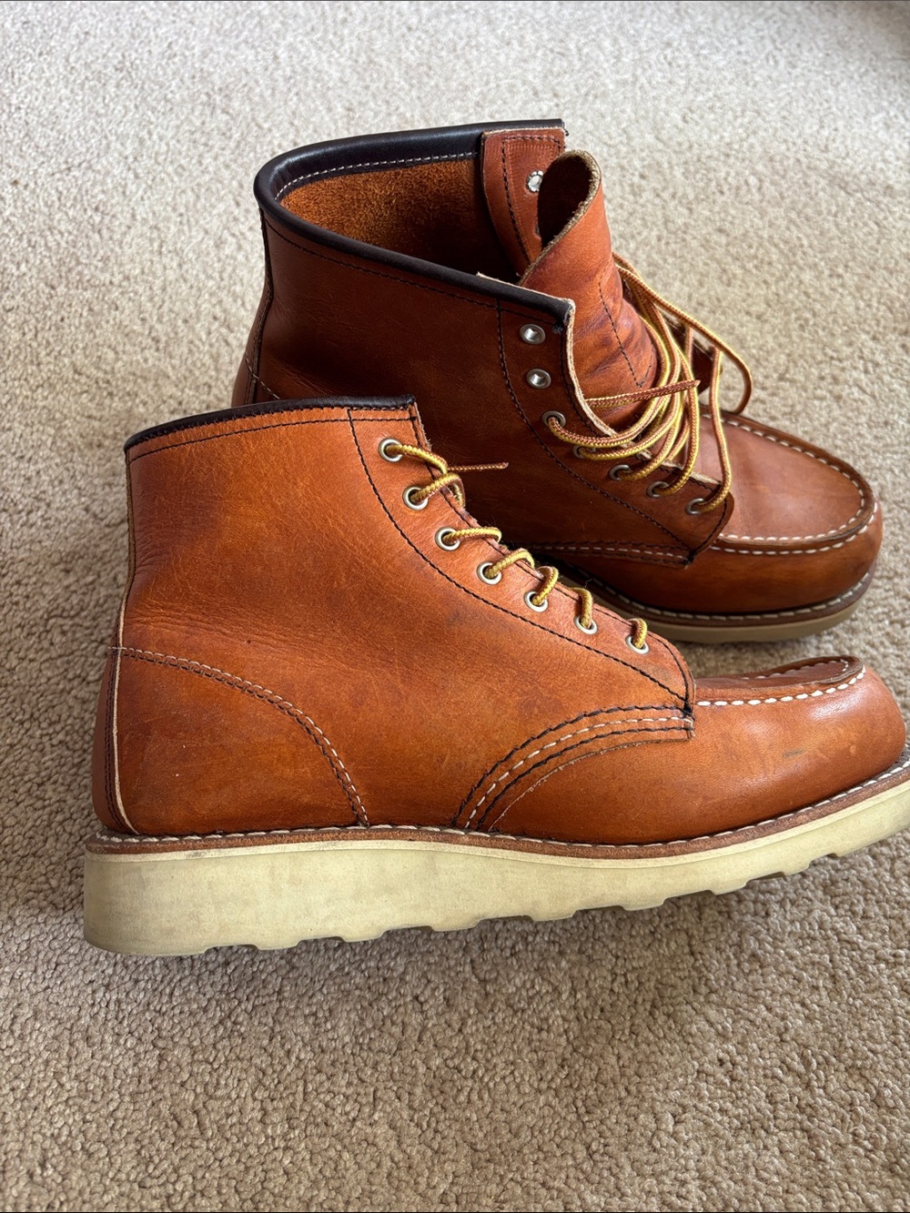 Red Wing Moc Toe boots, Oro, 8B - Picture 6 of 6